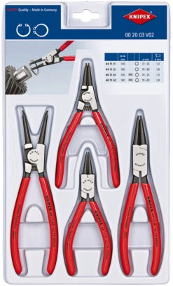 Knipex 00 20 03 V02 4 Piece Precision Circlip Plier Set