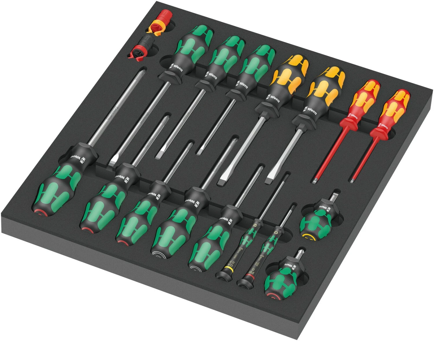 Wera 150130 7 Drawer Tool Rebel Roller Cabinet 1 Trolley With 78 Piece Tool Kit In Foam Inlays - Image 3
