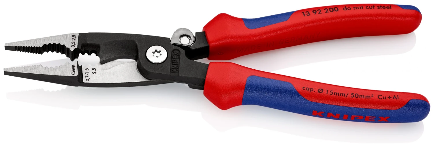 Knipex 13 92 200 Multi-Function Installation Pliers With Multi Component Grips 200mm - Image 3