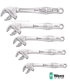Wera JOKER 6004 5 Piece Self-Setting Adjustable Spanner Set XS, S, M, L &amp; XXL (7-32mm)