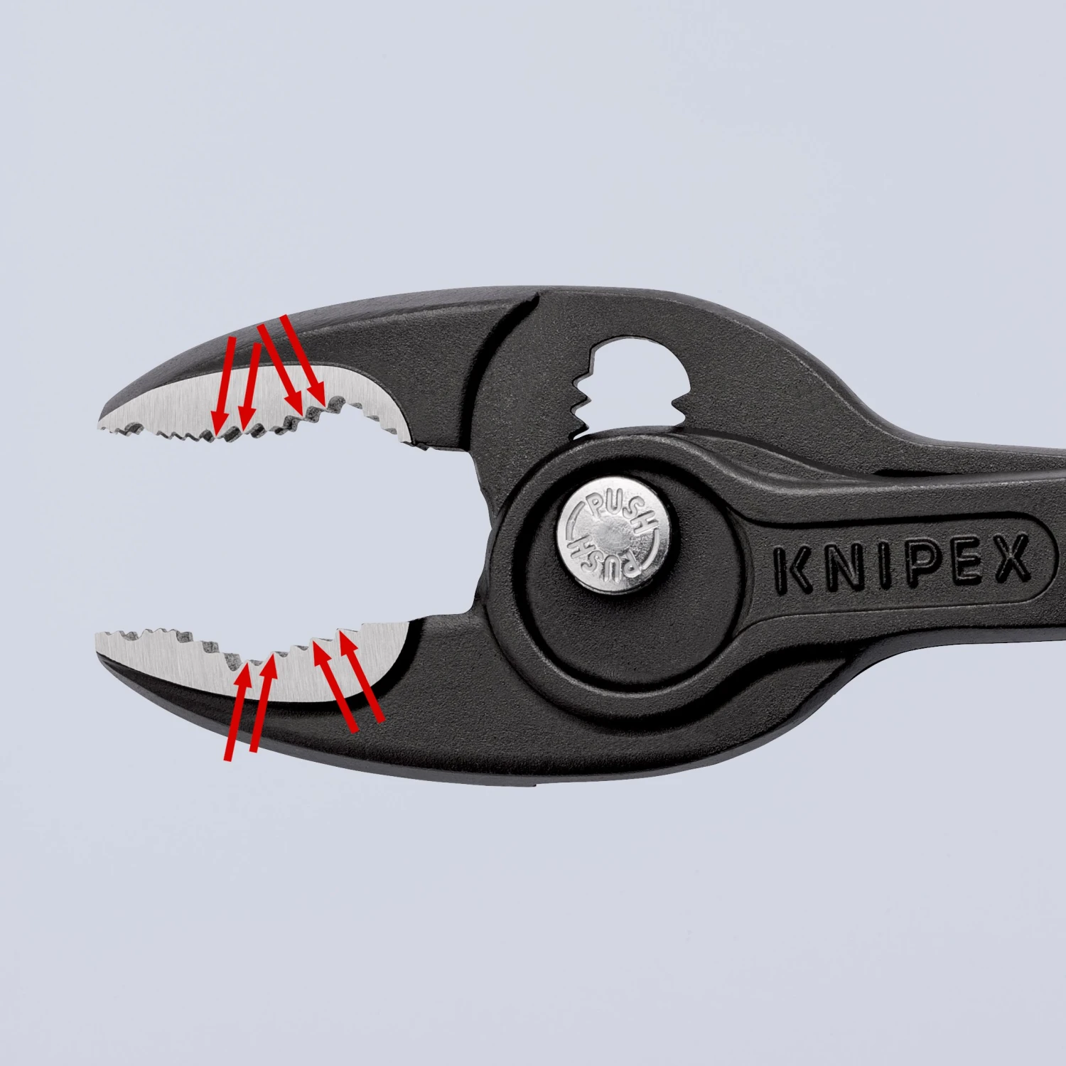 Knipex 82 02 200 TwinGrip Slip Joint Pliers With Multi-Component Grips 200mm - Image 5