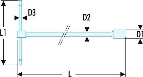 Facom 98B.13 Metric Sliding T-Handle Socket Wrench 13mm - Image 6