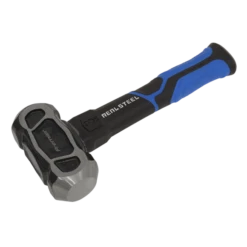 Sealey CHU301 3lb Unbreakable Club Lump Hammer Carbon Steel Head &amp; Rubber Grip
