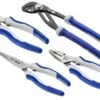 Expert By Facom E080818 4 Piece Pliers Set - Combination, Half-Round, Multi-Grip &amp; Snips