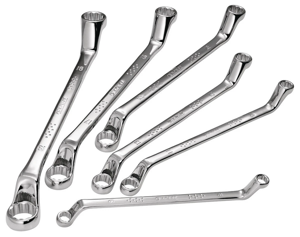 Expert By Facom E111709 5 Piece Offset Double Ended Ring Spanner Set 20-32mm