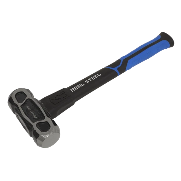 Sealey SLHU041 4lb Unbreakable Club Lump Hammer - Long Handle With Rubber Grip