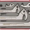 Teng TTHP08 Hook &amp; Pin Spanner Wrench Set In Tool Box Tray