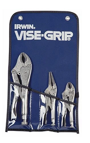 Irwin Vise-Grip TVG73 3 Piece Orginal Quick Release Curved And Long Nose Locking Jaw Pliers - Image 2
